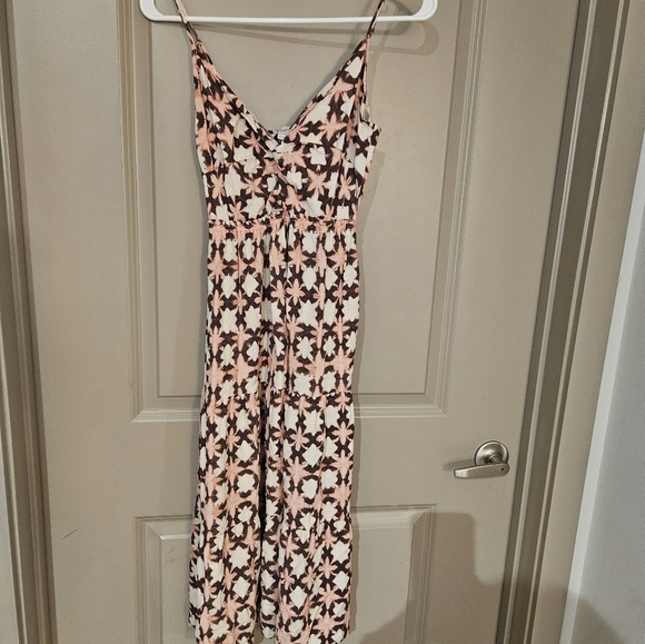 Loft Floral Pink and Brown Maxi Dress 2p Will Take Best Offer - Picture 4 of 5